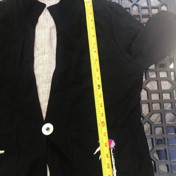 K.D. Spring Women's Reversible Jacket Blazer Tank Shell Linen Blend Sz Medium M - Picture 13 of 15